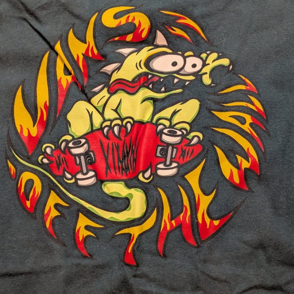 Vans, Off the Wall Lizard Skater Tee, Dark Green, Sz S